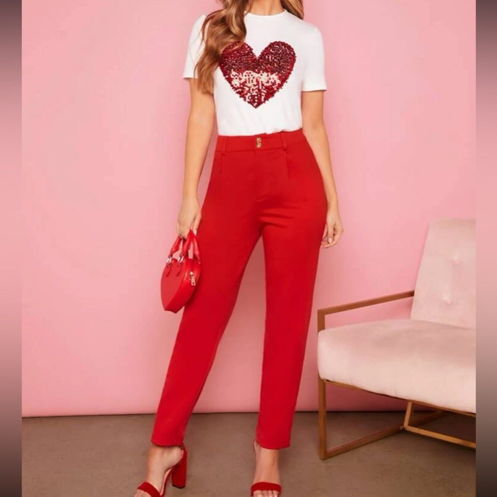 Sequins heart print top - Picture 5 of 6